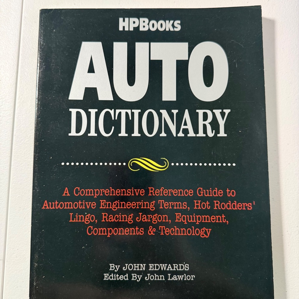 HPBooks Auto Dictionary Comprehensive Automotive Engineering Ref. 1993‎ Vintage